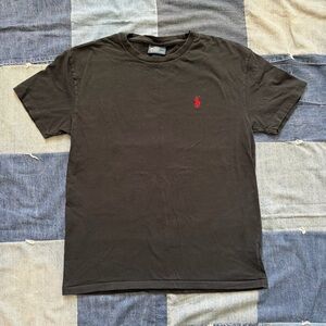 polo ralph lauren VTG 90s t-shirt black & red embroidery single stitch size S
